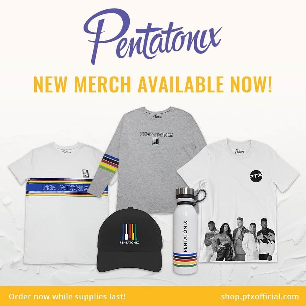 ペンタトニックスさんのインスタグラム写真 - (ペンタトニックスInstagram)「NEW PTX TOUR MERCH! You can now order your very own #PTXTheWorldTour merch in our online shop! Take a look at all of the new items we've added at shop.ptxofficial.com. #PTXMerch」5月17日 2時24分 - ptxofficial