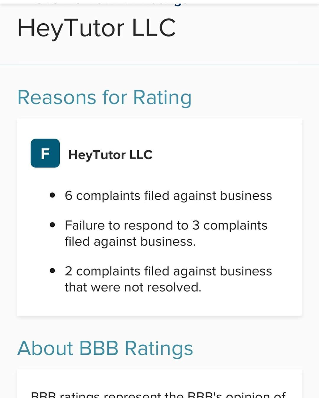 Kristina Bashamさんのインスタグラム写真 - (Kristina BashamInstagram)「Attention all fellow students!  be WARNED do NOT use @HeyTutor for your tutoring needs.  I should have looked up their business before hiring them for my tutoring needs. All of these complaints were within the last 6 months. Let’s not let anyone else get screwed like me. Please Share. @heytutor」5月17日 2時52分 - kristinabasham