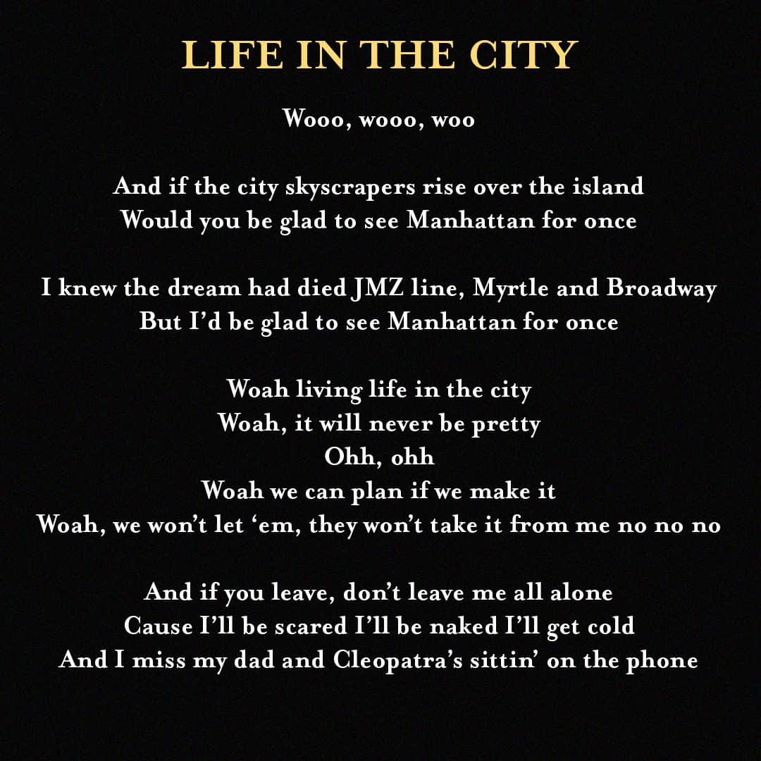 The Lumineersさんのインスタグラム写真 - (The LumineersInstagram)「‘Life In The City’ from Chapter 1: Gloria Sparks. Out tomorrow.」5月17日 4時01分 - thelumineers