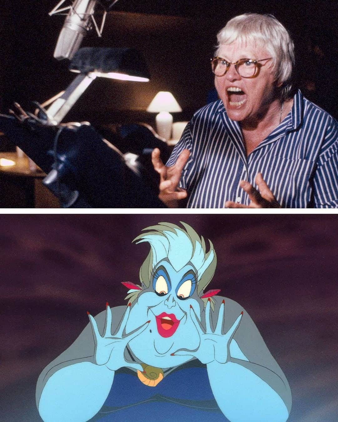 Disneyさんのインスタグラム写真 - (DisneyInstagram)「The waves obey her every whim! #TBT to Pat Carroll, making a splash in the recording booth as the voice of Ursula in @disneylittlemermaid.」5月17日 4時00分 - disney