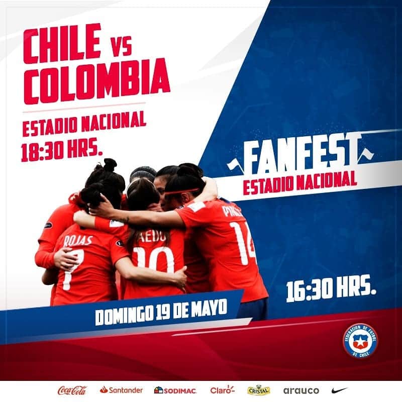 サッカーチリ代表チームのインスタグラム