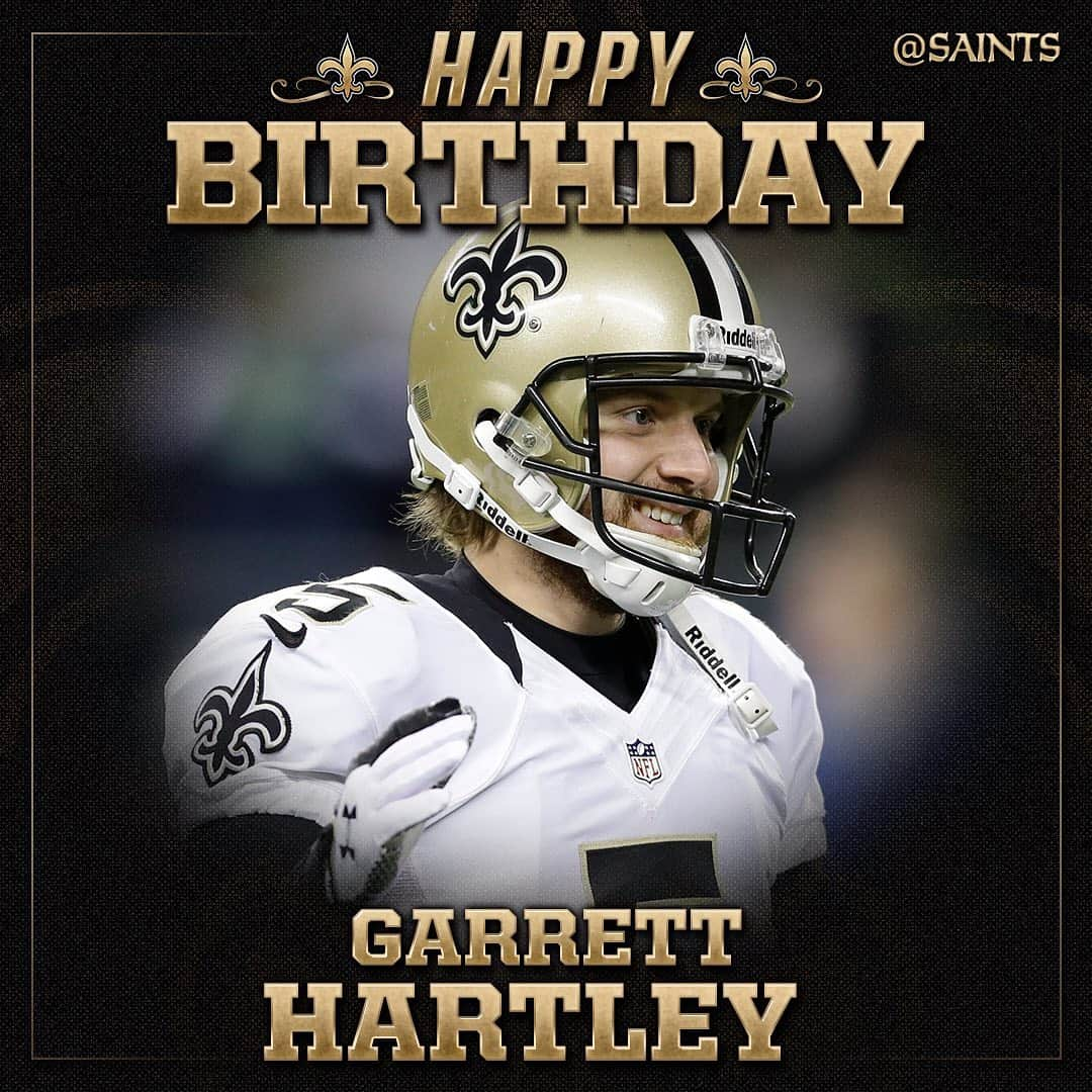 ニューオーリンズ・セインツさんのインスタグラム写真 - (ニューオーリンズ・セインツInstagram)「Happy Birthday to #Saints legend @ghartley5! ⚜️」5月17日 4時15分 - saints