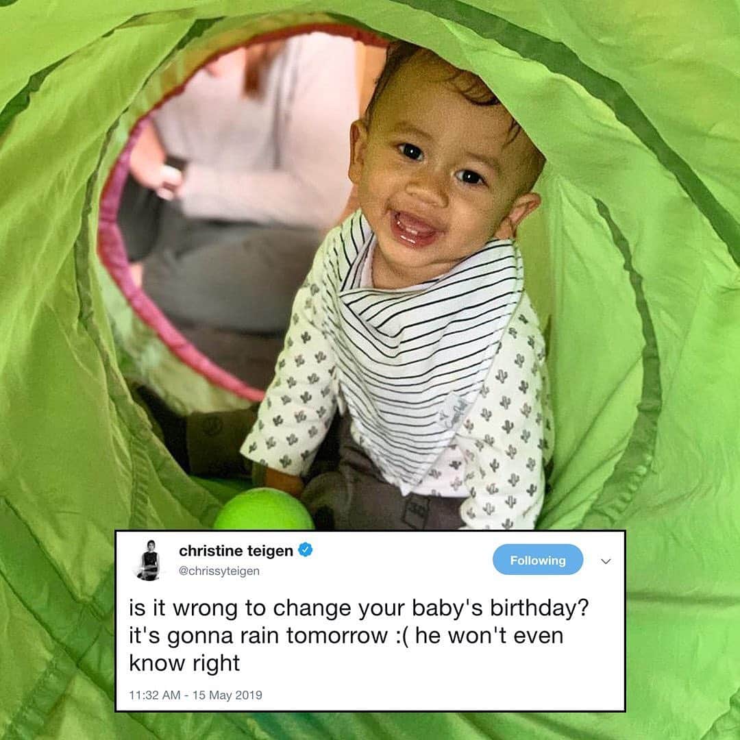E! Onlineさんのインスタグラム写真 - (E! OnlineInstagram)「We really want to wish Miles a happy 1st birthday, but we don't want to spoil Chrissy Teigen's plan. (📷: Instagram)」5月17日 4時47分 - enews