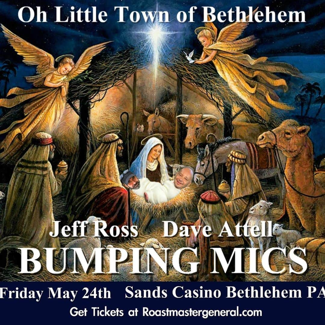 ジェフリー・ロスさんのインスタグラム写真 - (ジェフリー・ロスInstagram)「Sweet Baby Jesus! Dave and I love this little town of Bethlehem so much we are coming back for another #BumpingMics 🎤🎤 #MemorialDayWeekend」5月17日 4時49分 - therealjeffreyross