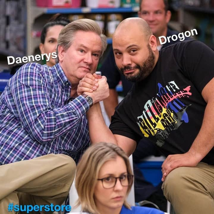 コルトン・ダンさんのインスタグラム写真 - (コルトン・ダンInstagram)「Garrett and Glenn bring that 🔥 🔥🔥! Tag your ride or die homie you’ll be watching #Superstore with tonight! #GameofStores #SeasonFinale #Cloud9 #Nbc」5月17日 6時30分 - captdope