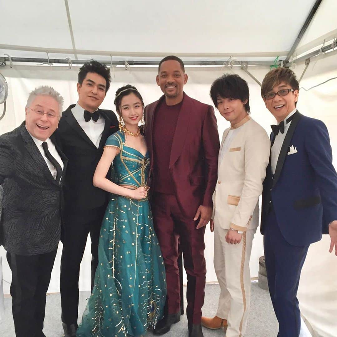 ディズニー・スタジオさんのインスタグラム写真 - (ディズニー・スタジオInstagram)「東京に #ジーニー 降臨✨ウィル・スミスとプレミアム吹替版キャストたちが、歌って、踊る♬『#アラジン』来日マジック・カーペットイベント開催🎉  #ジャスミン #アラジンと新しい世界へ #来日  #ウィルスミス #アランメンケン #中村倫也 #山寺宏一 #北村一輝 #木下晴香 #ディズニー #映画」5月17日 8時08分 - disneystudiojp