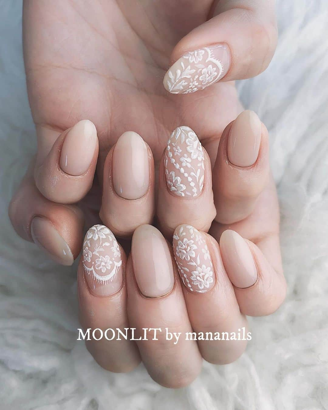 mananailsさんのインスタグラム写真 - (mananailsInstagram)「happy wedding ❁♡ ㅤ ☾120min design」5月17日 8時08分 - mananails