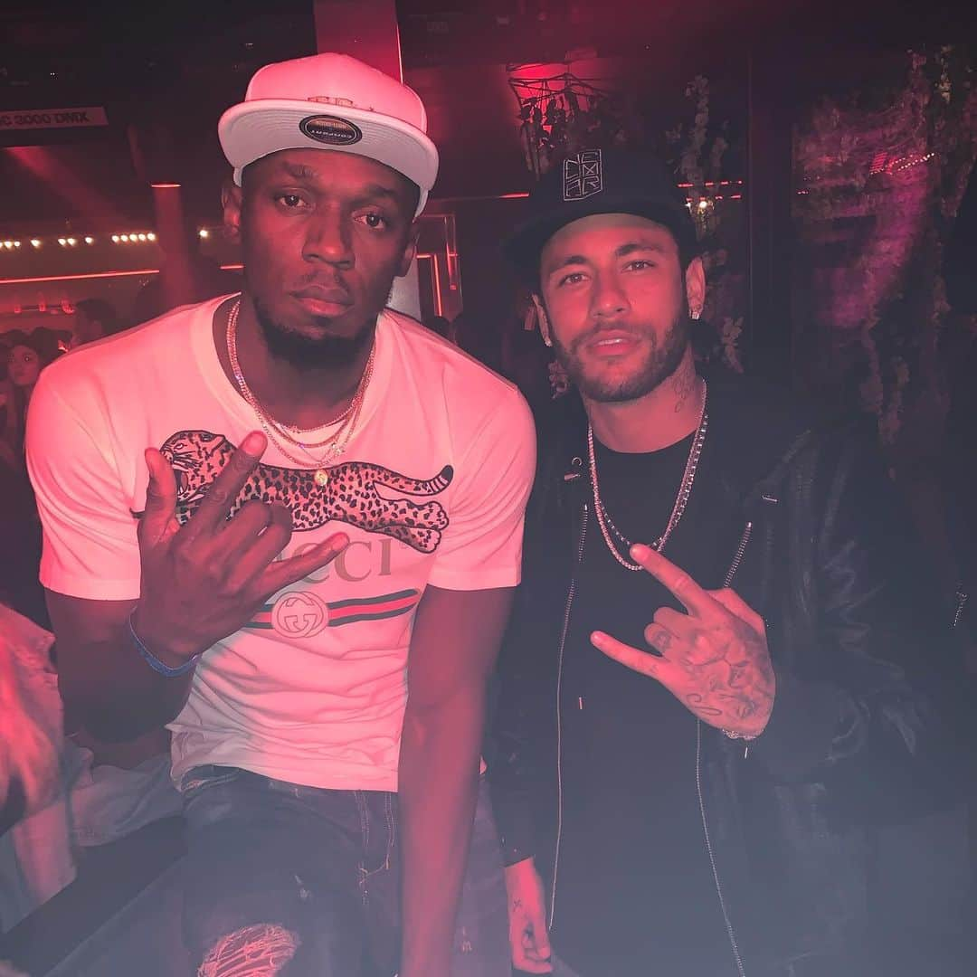 ウサイン・ボルトさんのインスタグラム写真 - (ウサイン・ボルトInstagram)「We out here!!! In Paris u know mi have to link up the top baller @neymarjr 🙌🏽」5月17日 9時36分 - usainbolt