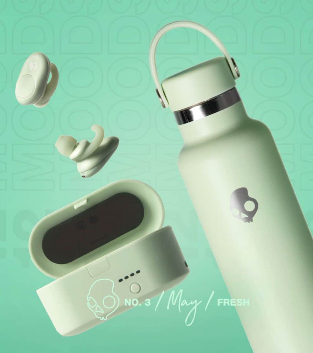 Skullcandy Japanさんのインスタグラム写真 - (Skullcandy JapanInstagram)「Push フレッシュミントと購入特典の水筒🧼﻿ ﻿ 完全ワイヤレスイヤホンの開放感とSkullcandy らしいパワフルなサウンド🧼﻿﻿ ﻿﻿﻿ #FeelSkullcandy #FeelFresh #スカルキャンディー﻿﻿ ﻿」5月17日 19時11分 - skullcandyjapan