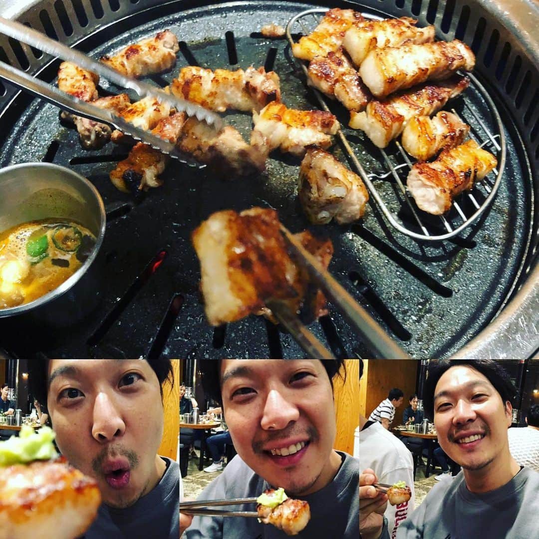 ハハさんのインスタグラム写真 - (ハハInstagram)「401도 인정한 #육화몽!! 너무 맛있어요!! 대한민국 근고기집 화이팅!!! 와이프가 입덧으로 힘들때... 동치미국물까지 선물로  챙겨주셨던 맛도 마음도 최고인집!! 전 저희집만 가는게 아닙니다!! 야만!! 다같이 잘됩시다!! 사실... 더열심히 해야겠단 생각이 들었어요... 살짝 쫄리는데...ㅋㅋㅋ  #육화몽 #401 #고기 #맛있다 #런닝맨 #런닝맨담보 #런닝맨에서 확인해주세요! #야만!! 다같이 잘됩시다!!」5月17日 20時19分 - quanhaha79