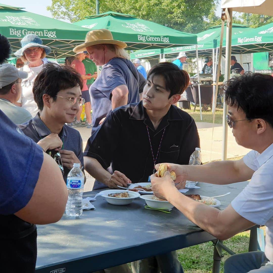 チャンミンさんのインスタグラム写真 - (チャンミンInstagram)「BBQ festival in Memphis👍🍻 #양식의양식」5月17日 11時46分 - changmin88