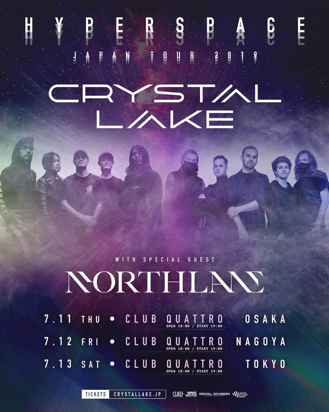 Crystal Lakeさんのインスタグラム写真 - (Crystal LakeInstagram)「NEW TOUR ANNOUNCEMENT: JAPAN 🇯🇵 Crystal Lake presents HYPERSPACE JAPAN TOUR 2019. . With Special Guest: @northlane (from Australia) . 7/11 - CLUB QUATTRO OSAKA 7/12 - CLUB QUATTRO NAGOYA 7/13 - CLUB QUATTRO TOKYO . Tickets on sale now: https://eplus.jp/hyperspace-of/ #CrystalLake #Northlane #Hyperspace」5月17日 12時00分 - crystallake777