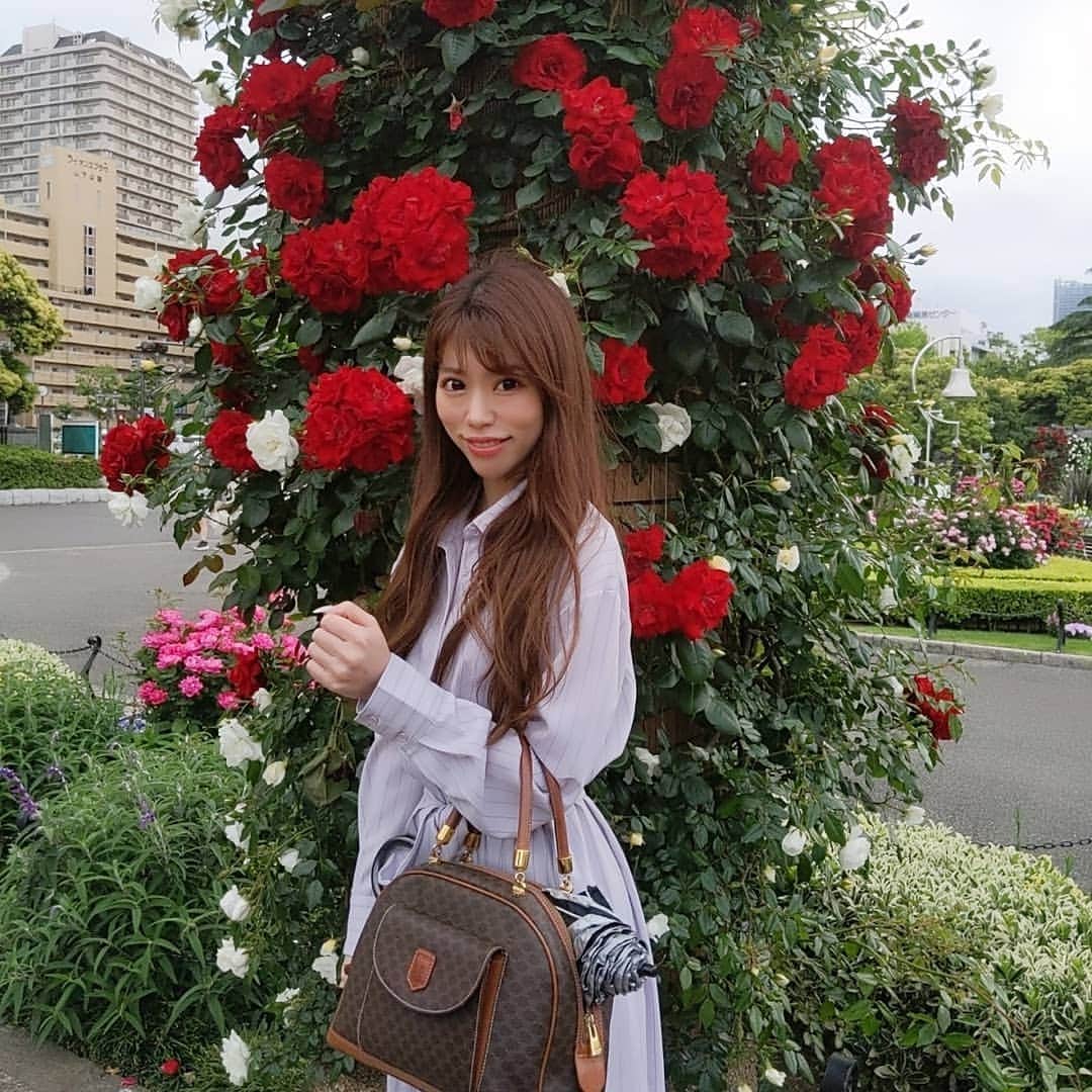 雨宮めるさんのインスタグラム写真 - (雨宮めるInstagram)「撮影後たまたま立ち寄ったら、まさかの景色にテンションUP♡ #横浜散歩 #山下公園 #一面の花 #花が好き」5月17日 12時24分 - amamiya_melty
