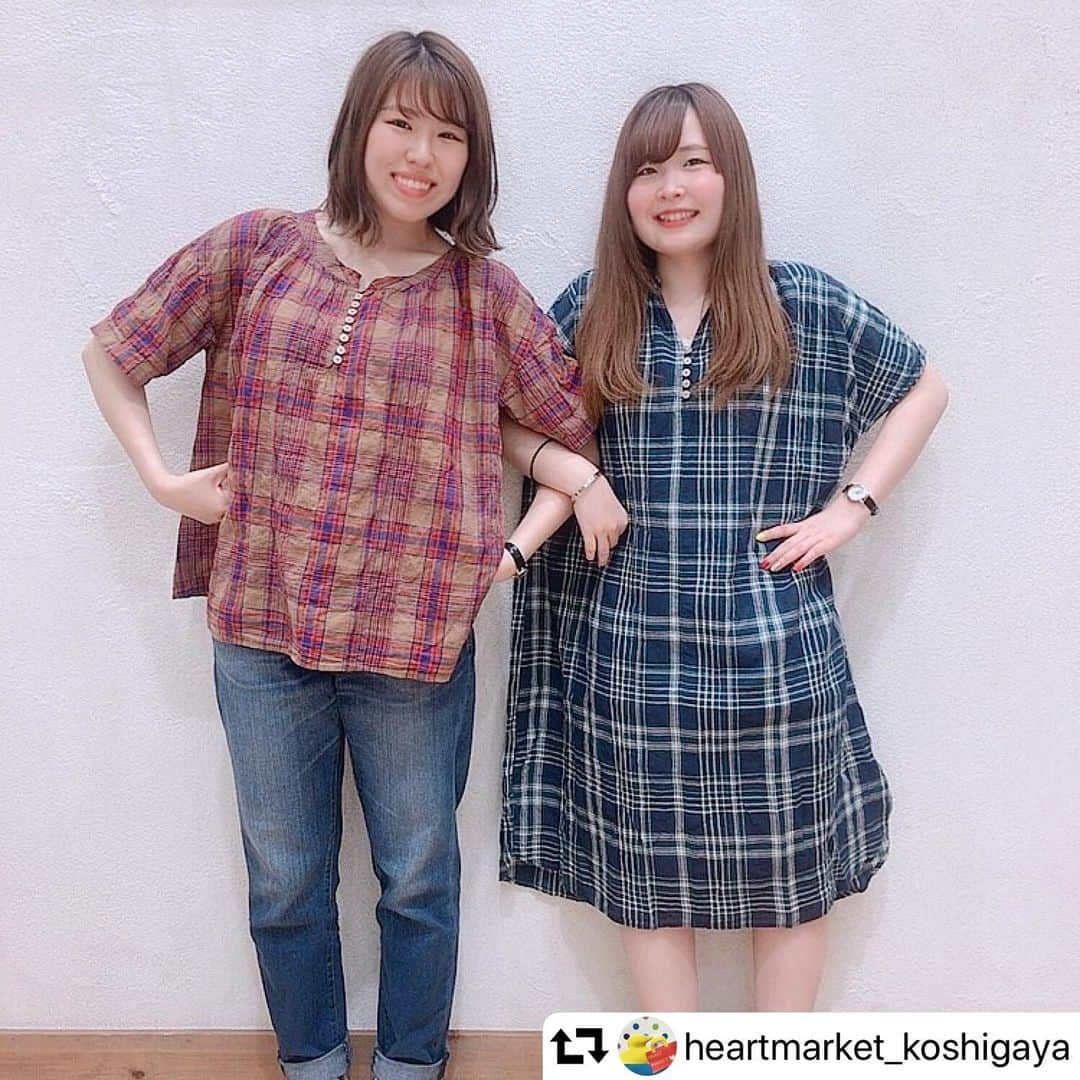 HEART MARKET (ハートマーケット)さんのインスタグラム写真 - (HEART MARKET (ハートマーケット)Instagram)「#repost @heartmarket_koshigaya ・・・ ✼﻿ ﻿ 越谷店 ﻿ 🍒新作商品続々と入荷中🍒﻿ ﻿ ✾new arrival✾﻿ ﻿ 〈ヘンリーPO〉﻿ #ON1905013﻿ size/FREE﻿ price/2,500+tax﻿ ﻿ 可愛いトップスが入荷いたしました☺️🌼﻿ ﻿ こちらなんと！！！﻿ どちらを前にしても着れちゃう2wayです👏🏻﻿ ﻿ その日の気分やボトムに合わせて着てみてください❤️❤️﻿ ﻿ ﻿ 〈キーネックヘンリーOP〉﻿ #ON1905014﻿ size/FREE﻿ price/3,500+tax﻿ ﻿ こちらはワンピースの商品で﻿ 袖の形がプルオーバーとは少し違っています🥰﻿ ﻿ 1枚で着ても、デニムに合わせて着ても可愛いです🌈﻿ ﻿ チェックブラウン、チェックグリーンの2色からお選びいただけます🤩！！﻿ #heartmarket#ハトマ#ハートマーケット#越谷レイクタウン#レイク#kaze#love#smile#スタッフコーデ#プチプラ#プチプラコーデ#おしゃれ#お洒落さんと繋がりたい#今日のコーデ#今日の服#シンプル#シンプルコーデ#ナチュラル#ナチュラルコーデ#spring#check#instafashion#ootd#fashion#code」5月17日 13時12分 - heartmarket