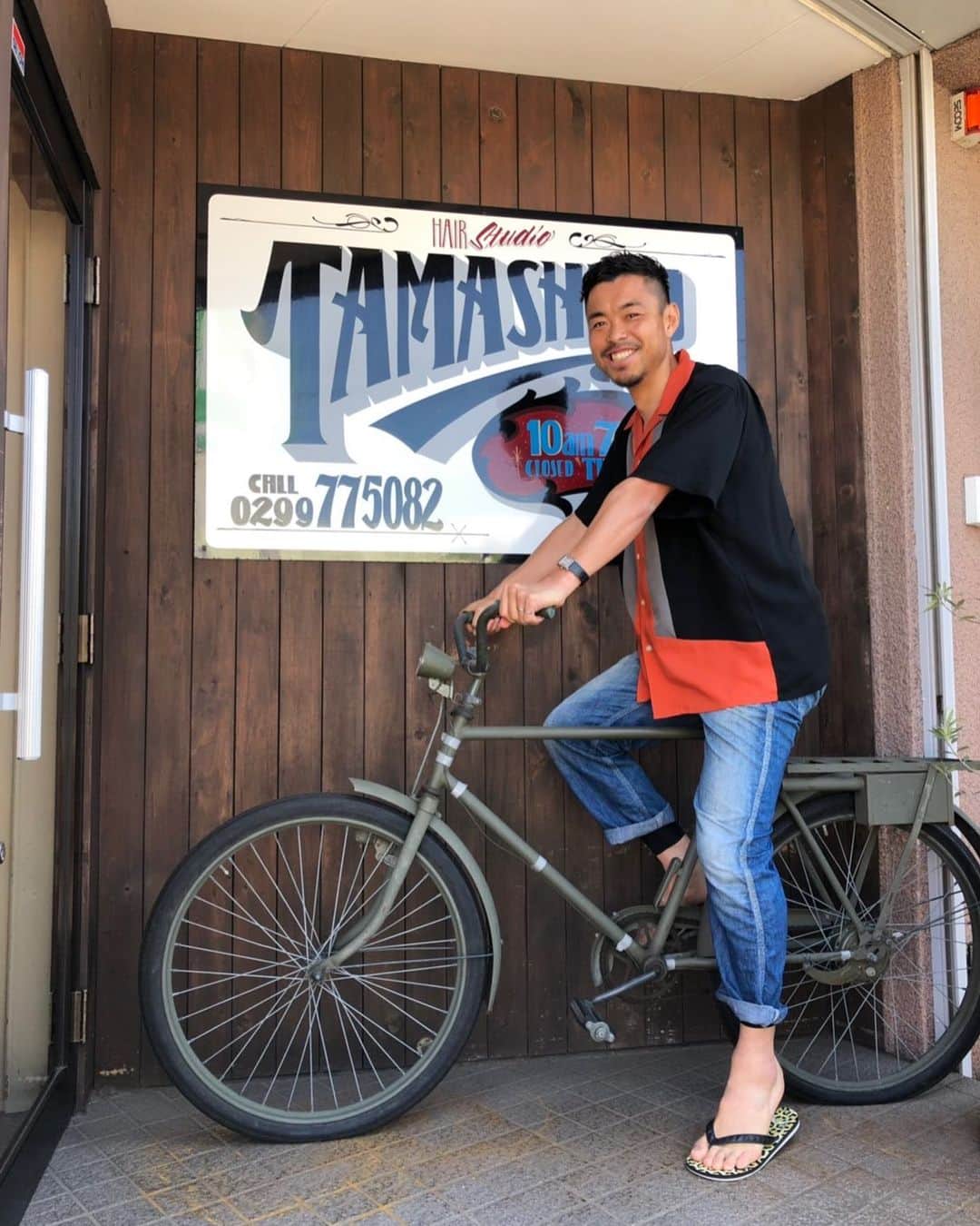 青木剛さんのインスタグラム写真 - (青木剛Instagram)「サイクリング日和ですね☀️ @tamashirokazuki君、 いつもありがとう🙏✨ #HAIRSTUDIOTAMASHIRO #感謝」5月17日 13時04分 - takeshiaoki15