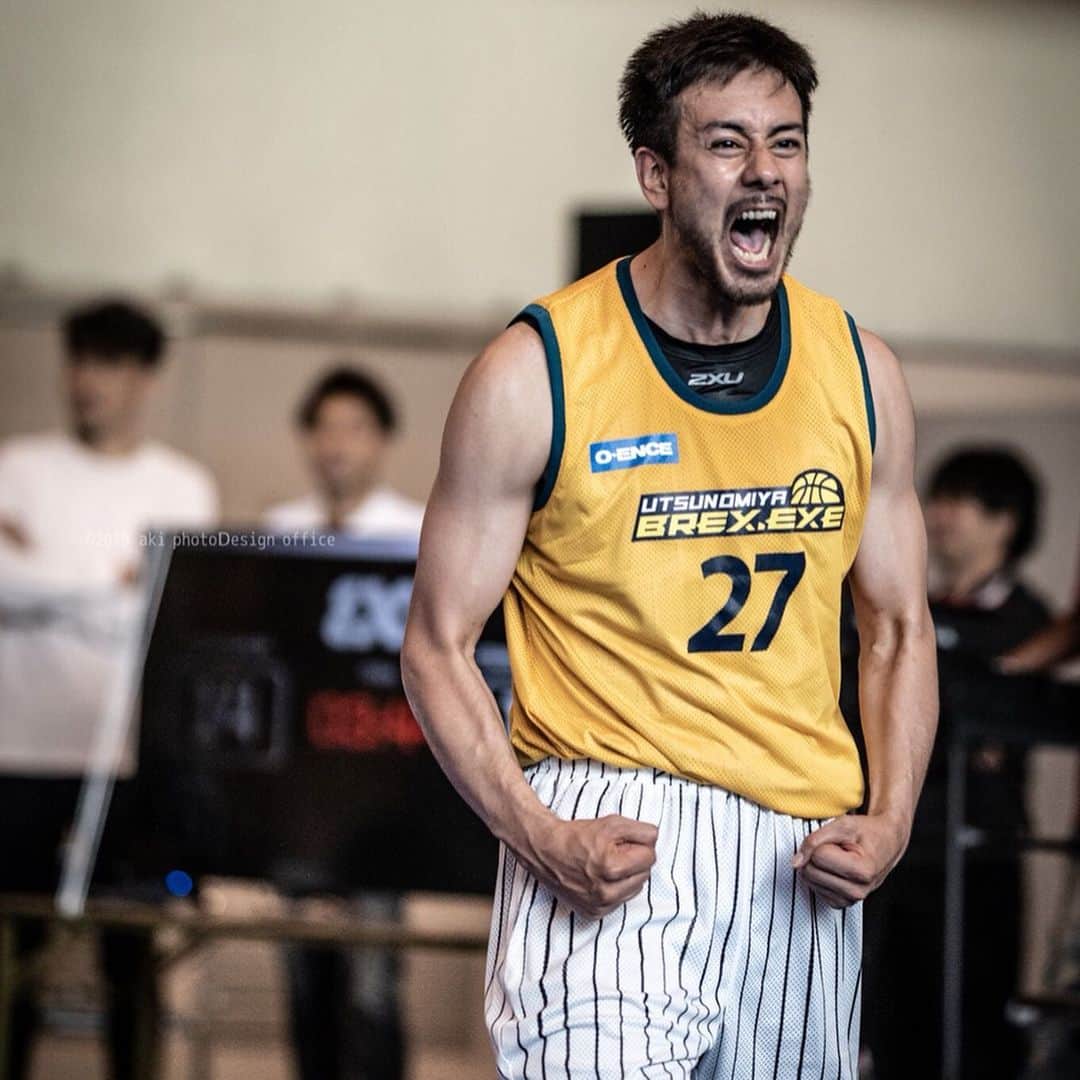 眞庭城聖のインスタグラム：「@akiharunosuke さん沢山いい写真ありがとうございます🙏 #brexexe #utsunomiya  #3x3  #alboradacup #aktr #basketball  #茨城ロボッツ」