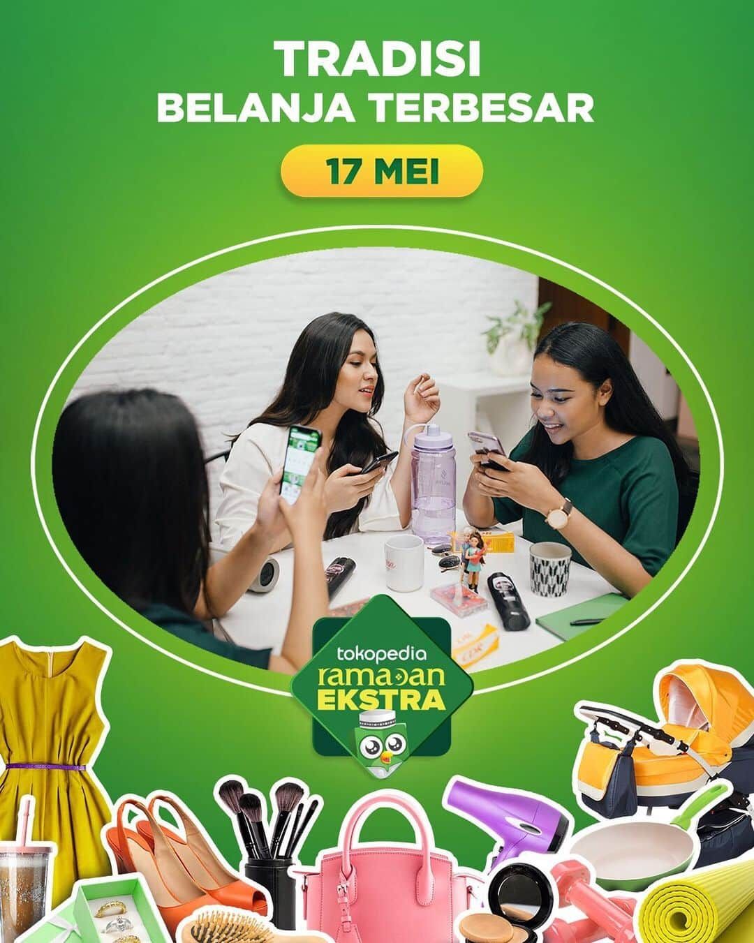 Raisa Andrianaさんのインスタグラム写真 - (Raisa AndrianaInstagram)「Akhirnyaa, hari yang dinanti telah tibaaa!  Jadi HARI INI (17 Mei) @Tokopedia adalah Ramadan Ekstra, TRADISI BELANJA ONLINE TERBESAR dan tentunya paling dinanti-nantikan!  KHUSUS DI HARI INI kita bisa dapatkan free ongkir sepuasnya tanpa minimum transaksi dan minimum pembelian, banyak ekstra cashback dan banyak promo menarik lainnya.  Langsung KLIK link di bio aku untuk belanja sekarang di Tokopedia!! #RamadanEkstra17Mei #RamadanEkstraJadiLebih」5月17日 14時27分 - raisa6690