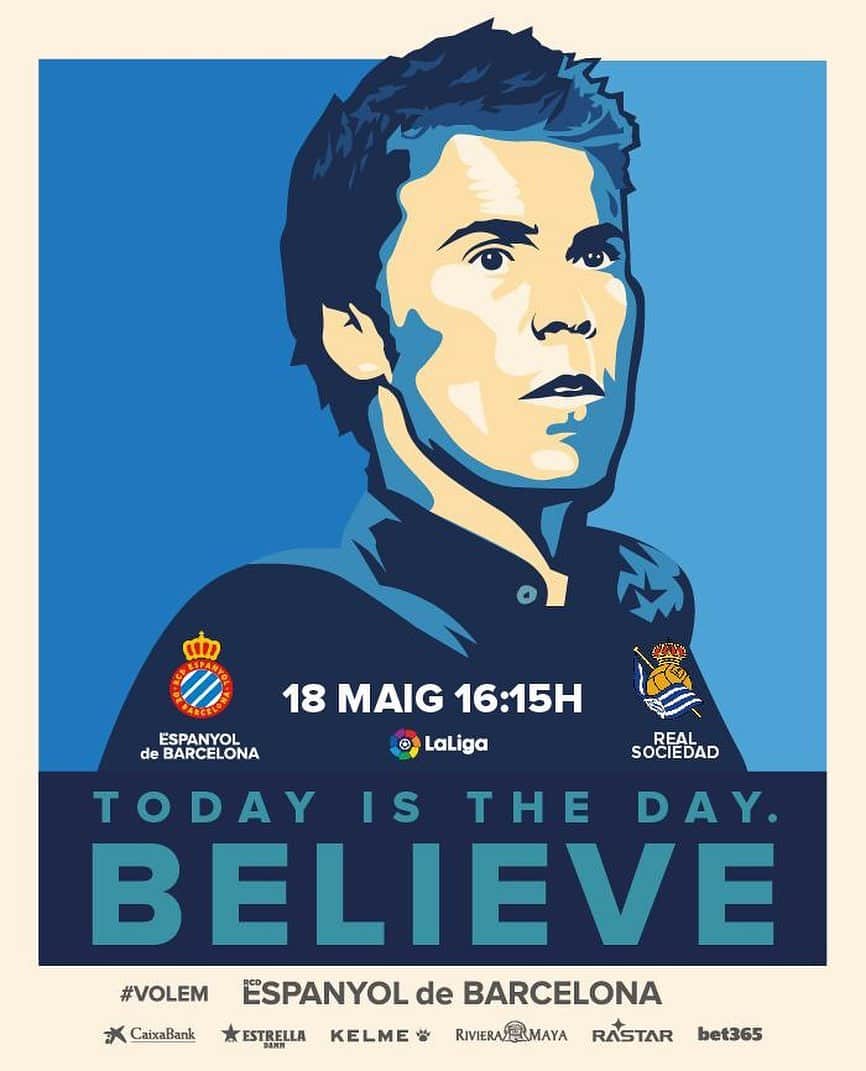 RCDエスパニョールさんのインスタグラム写真 - (RCDエスパニョールInstagram)「BELIEVE. 💙 - #RCDE | #Volem | #EspanyoldeBarcelona」5月17日 15時10分 - rcdespanyol