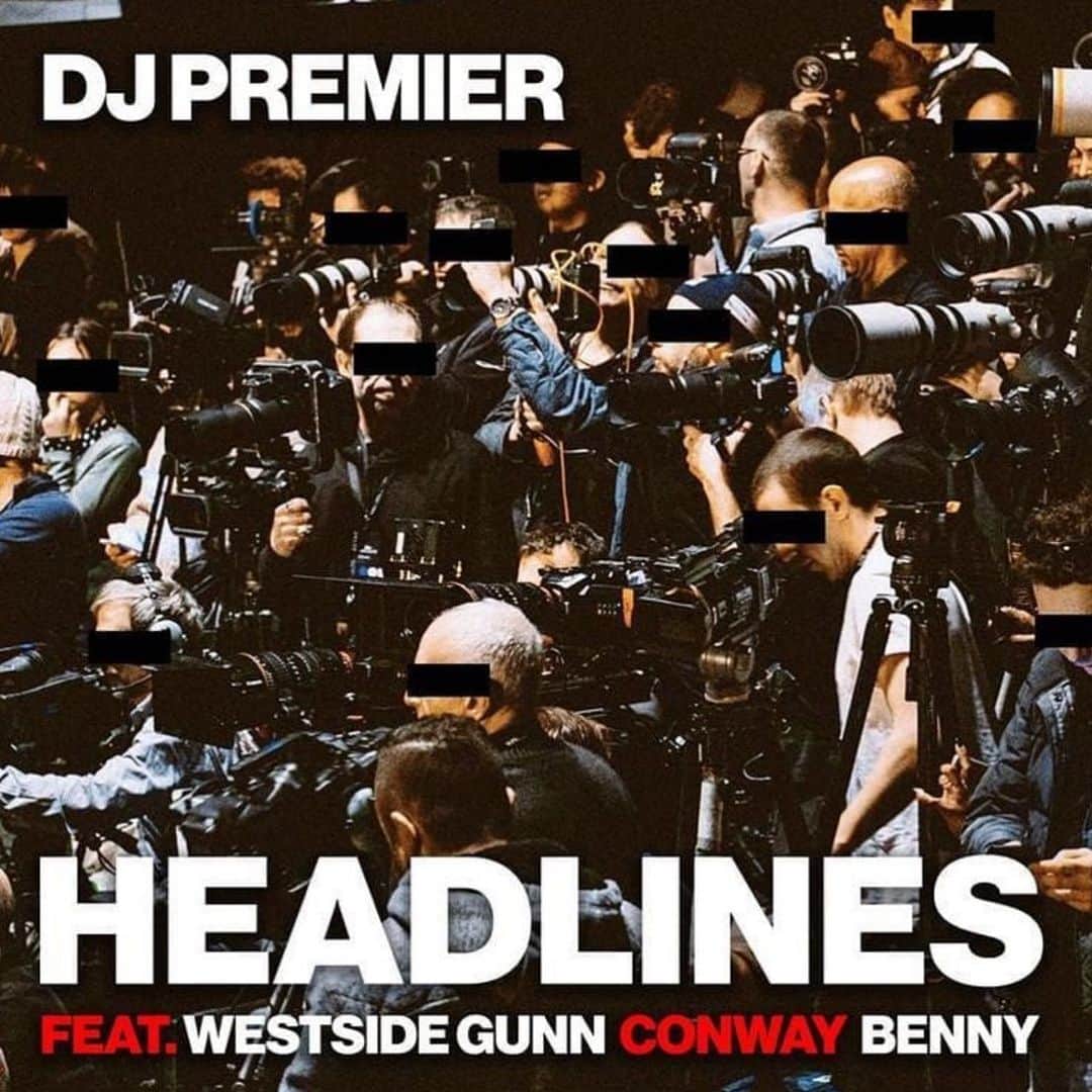 DJプレミアさんのインスタグラム写真 - (DJプレミアInstagram)「MY NEW SINGLE "HEADLINES" Featuring Conway The Machine, Westside Gunn, and Benny The Butcher OUT NOW! Thanks To The Griselda Team, Shady, Payday Records, Jason Goldwatch, Ian Schwartzman, Panchi, Matt Conaway, King Of Chill, Parks, Keeblr, Gemcrates, Will, Paul Rosenberg, Eminem, All True DJ'S, The Whole Town Of Buffalo, NY... Keeping The True Sound Of NY Pumpin' The Way I Know It To Sound... COVER ART BY @brickthn  #GxFR @paydayrecords @westsidegunn @whoisconway @getbenny」5月17日 15時57分 - djpremier