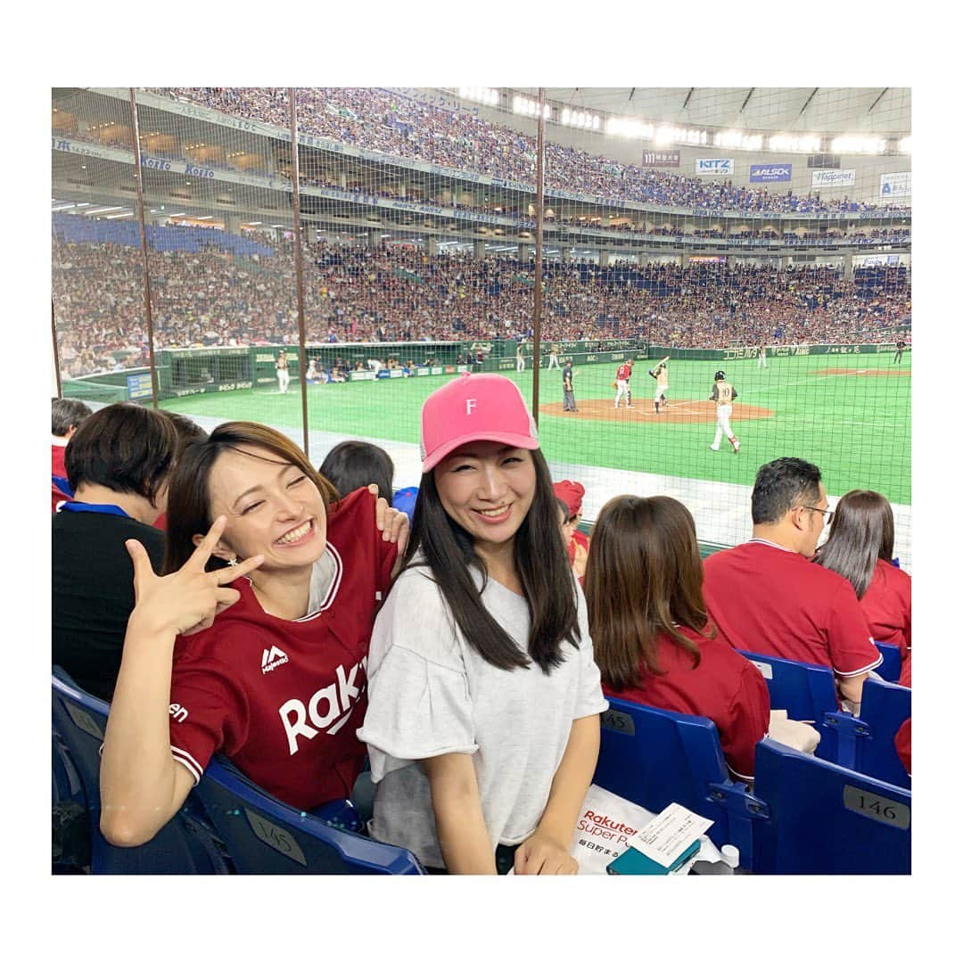 杜野まこさんのインスタグラム写真 - (杜野まこInstagram)「#rakuteneagles #東北楽天ゴールデンイーグルス #東京ドーム #山本祐香 ちゃん #袴田彩会 ちゃん #古坂大魔王 さん #テレビ抜かれてた #負けたけど #楽しかった #辛島航 投手 #ナイスピッチング ⚾️✨」5月17日 16時30分 - makomorino