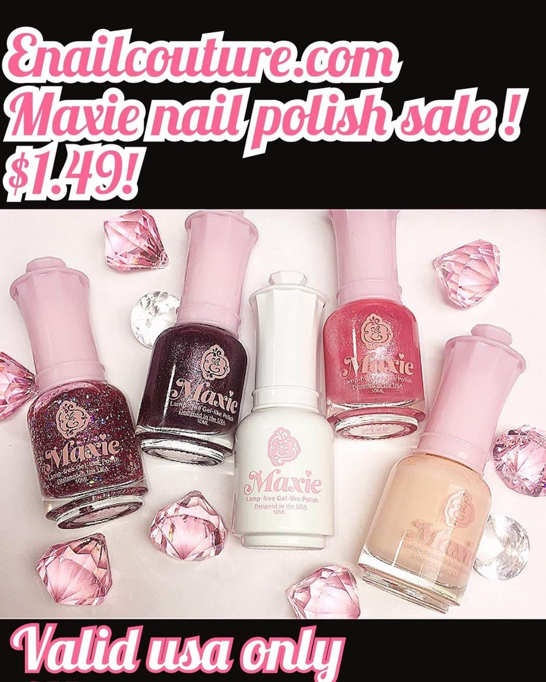 Max Estradaさんのインスタグラム写真 - (Max EstradaInstagram)「Enailcouture.com clearance sale ! Maxie nail polish is only $1.49 for a limited time while stock last」5月17日 16時38分 - kingofnail