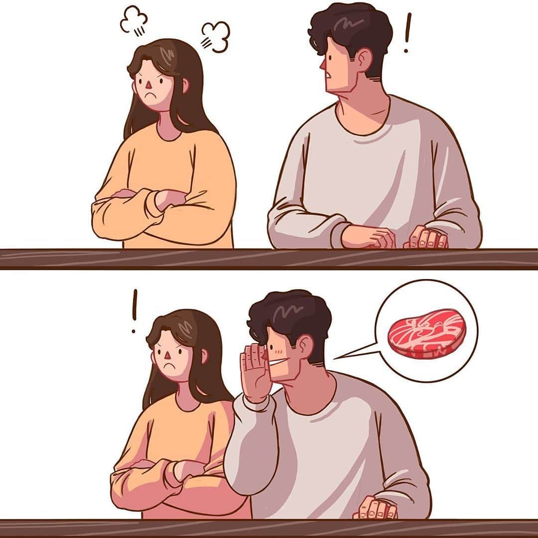 9GAGさんのインスタグラム写真 - (9GAGInstagram)「There’s no bad mood a good Korean BBQ can’t fix 🤤 Follow @couple for more #couplegoals - ✏ @gyung_studio - #couple #relationship #relationshipgoals #comic #Kbbq」5月17日 16時47分 - 9gag