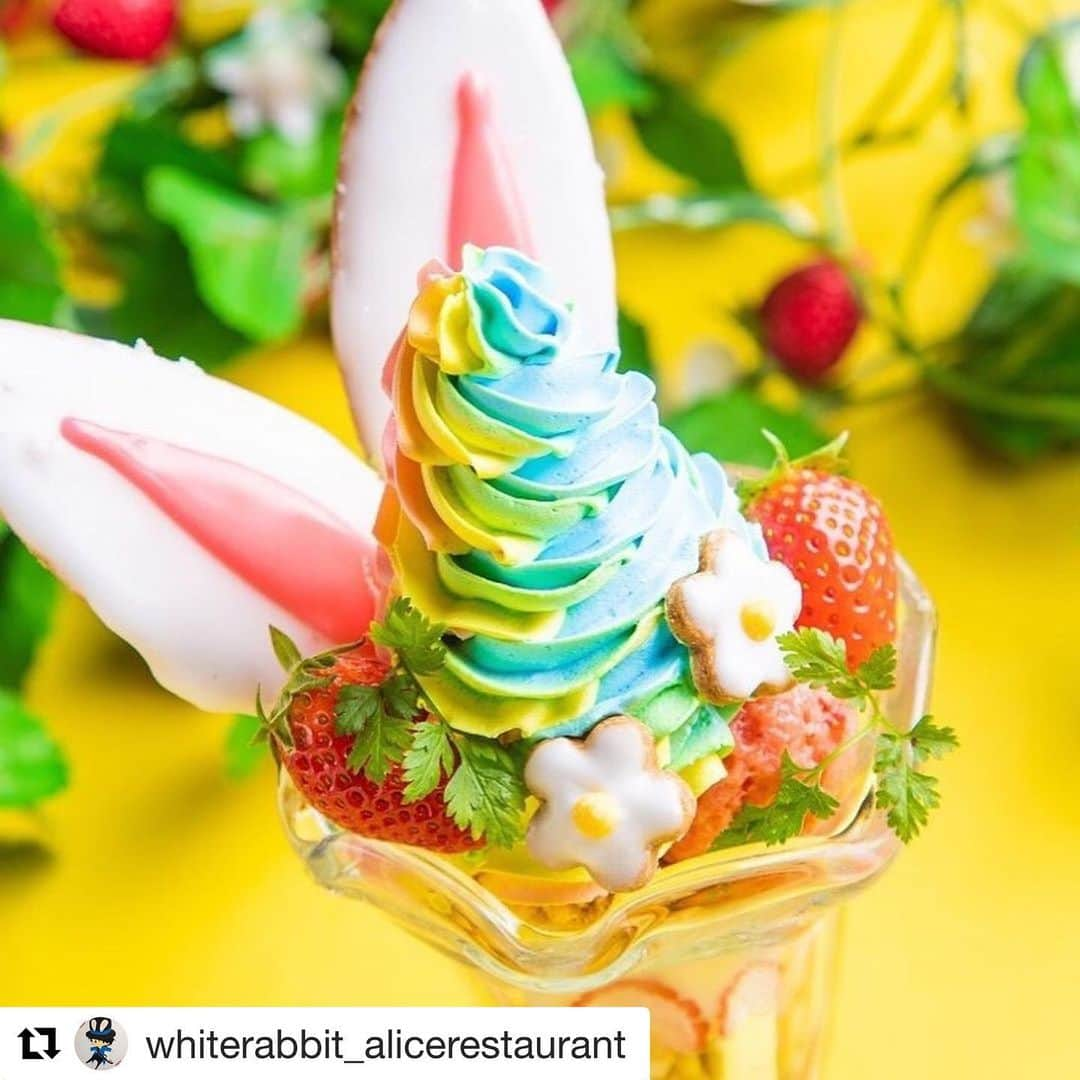 アリスのファンタジーレストランさんのインスタグラム写真 - (アリスのファンタジーレストランInstagram)「#Repost @whiterabbit_alicerestaurant with @get_repost ・・・ 🌸 春の限定メニュー🍓 "Alice's flower garden"  都内、4店舗のアリスレストランで大好評会開催中♩  めざましテレビの「イマドキ」でも紹介され、亀梨和也さんにも絶賛していただいたスイーツもご用意🍨  この機会に、是非お楽しみください🐰  5/31までの期間限定メニューです！！ 古城の国のアリス 03-3985-2193  #花 #フラワー #フラワーデザート #いちご #お花デザート #アリス #女子会 #ピンク #池袋女子会 #デート #記念日 #池袋 #古城の国のアリス #迷宮の国のアリス #魔法の国のアリス #絵本の国のアリス #alice  #アリスレストラン #スイーツ  #デザート #苺スイーツ #東京女子部 #めざましテレビ #ストロベリーナイトサーガ #亀梨和也」5月17日 17時27分 - alice_restaurant