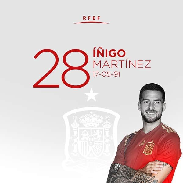 サッカー スペイン代表チームさんのインスタグラム写真 - (サッカー スペイン代表チームInstagram)「🎂¡Feliz cumpleaños a @inigomartinez! El defensa del @athleticclub, campeón de Europa Sub-21 e internacional en 7 ocasiones con la absoluta, cumple 28 años. ¡¡FELICIDADES!!」5月17日 17時49分 - sefutbol