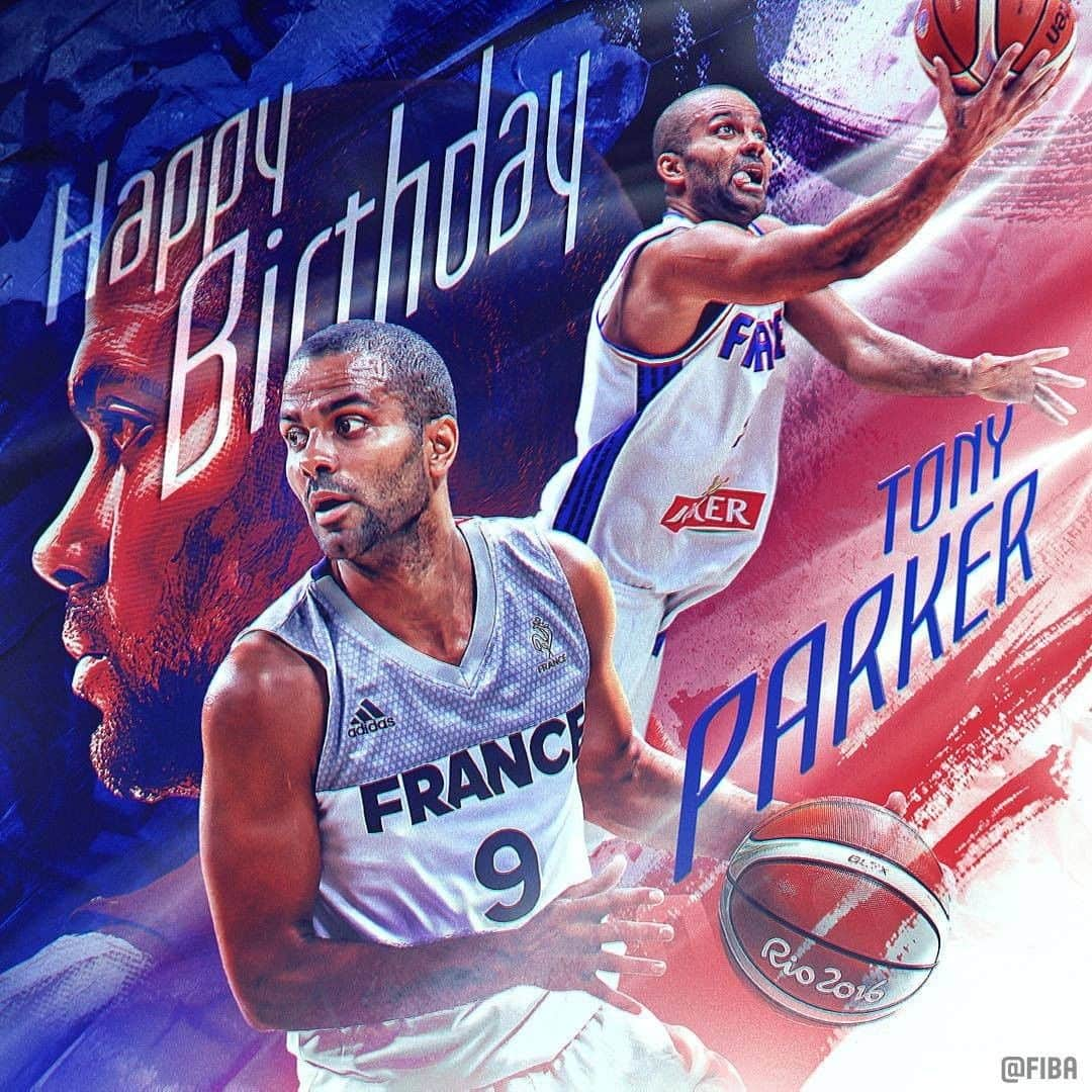 FIBAさんのインスタグラム写真 - (FIBAInstagram)「Happy Birthday 🎂 to FIBA @EuroBasket 2013 MVP @_TonyParker09 🇫🇷!」5月17日 18時00分 - fiba