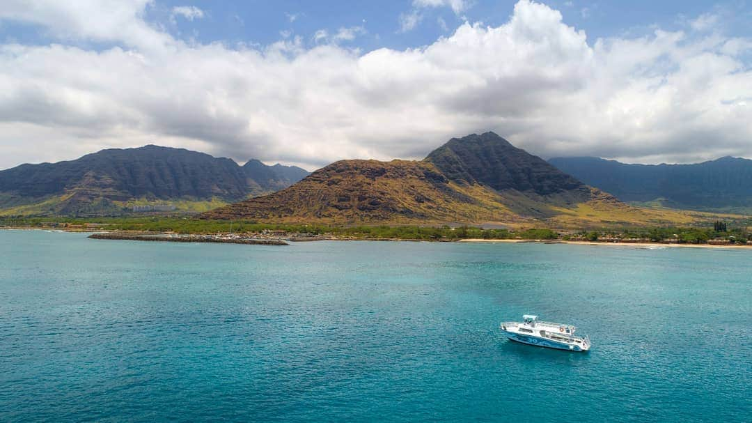 And Youさんのインスタグラム写真 - (And YouInstagram)「Sometimes the view from above the water rivals the view from below it. . . . . . . #hawaiivacation #unrealhawaii #drone #oahutours #dolphintours #discoverocean #hawaiiholiday #dolphinsandyou #oahu #hawaii」5月18日 4時46分 - dolphinsandyou