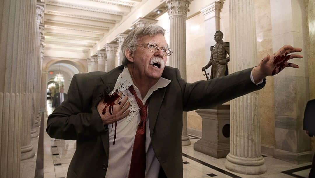 ジ・オニオンさんのインスタグラム写真 - (ジ・オニオンInstagram)「Bleeding John Bolton Stumbles Into Capitol Building Claiming That Iran Shot Him⠀ ⠀ Visit link in bio for full story.⠀」5月18日 5時01分 - theonion