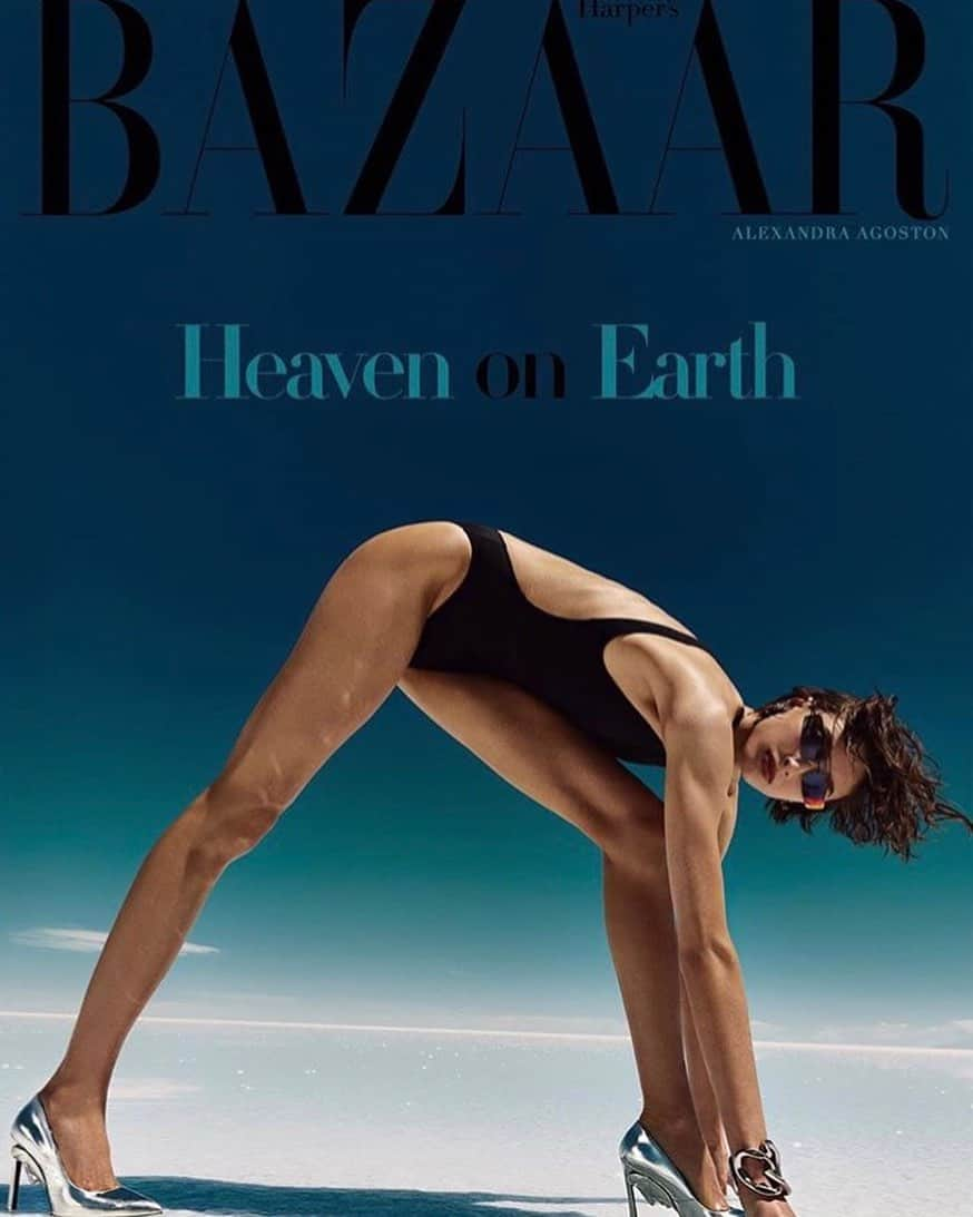 IMG Modelsさんのインスタグラム写真 - (IMG ModelsInstagram)「Heaven on Earth. 😇 @alexandraagoston covers @harpersbazaargreece. #📷 @yuliagorbachenko #👗 @sandyarmeni #✂️ @petergrayhair #💄 @justinepurdue #👸🏻 #IMGstars」5月18日 5時35分 - imgmodels