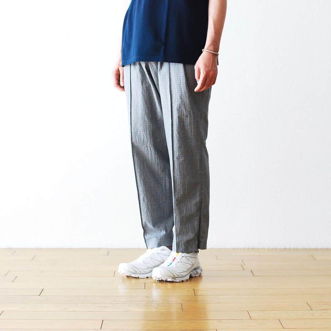 wonder_mountain_irieさんのインスタグラム写真 - (wonder_mountain_irieInstagram)「_ tone / トーン "CENTER PLEAT PANTS -CHECK-" ￥30,240- _ 〈online store / @digital_mountain〉 http://www.digital-mountain.net/shopdetail/000000009199/ _ 【オンラインストア#DigitalMountain へのご注文】 *24時間受付 *15時までのご注文で即日発送 *1万円以上ご購入で送料無料 tel：084-973-8204 _ We can send your order overseas. Accepted payment method is by PayPal or credit card only. (AMEX is not accepted)  Ordering procedure details can be found here. >>http://www.digital-mountain.net/html/page56.html _ 本店：#WonderMountain  blog>> http://wm.digital-mountain.info _ #tone  #トーン tee→ #nanamica ￥7,560- shoes→ #salomonadvanced ￥32,400- _ 〒720-0044  広島県福山市笠岡町4-18  JR 「#福山駅」より徒歩10分 (12:00 - 19:00 水曜定休) #ワンダーマウンテン #japan #hiroshima #福山 #福山市 #尾道 #倉敷 #鞆の浦 近く _ 系列店：@hacbywondermountain _」5月17日 21時09分 - wonder_mountain_