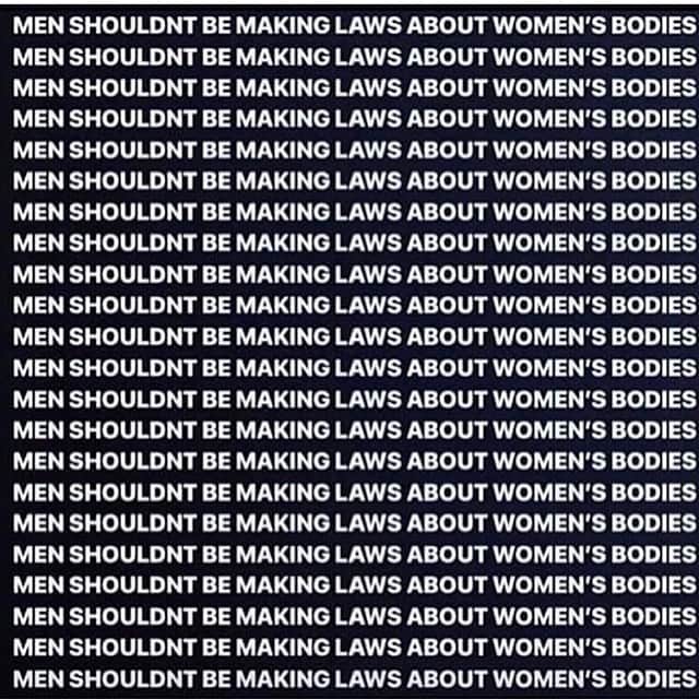 マーシャ・トマソンのインスタグラム：「Men shouldn’t be making laws about women’s bodies.」