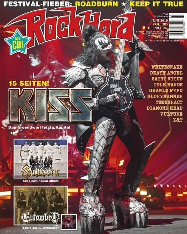 KISSさんのインスタグラム写真 - (KISSInstagram)「Latest #KISS magazine cover: Rock Hard Germany #EndOfTheRoad #KISSisEverywhere!」5月17日 22時43分 - kissonline