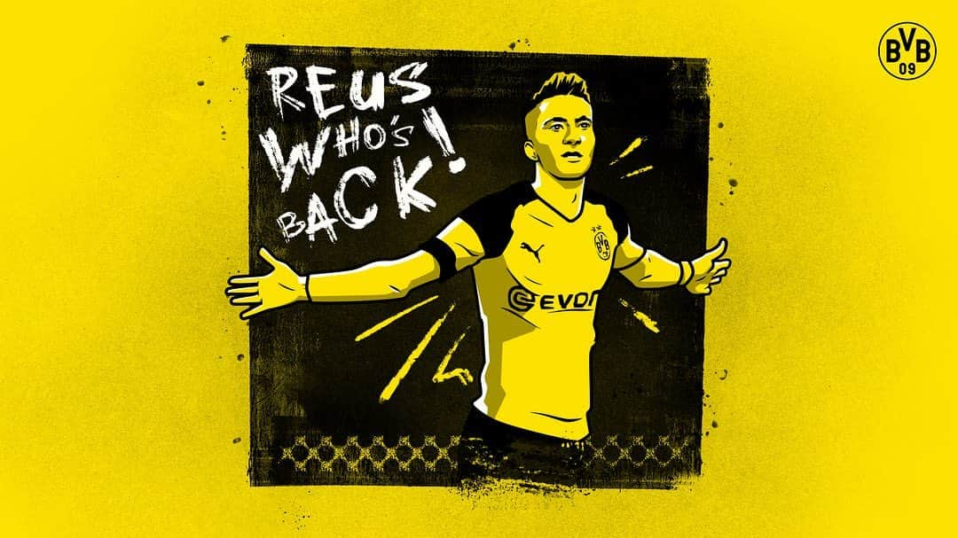 ボルシア・ドルトムントさんのインスタグラム写真 - (ボルシア・ドルトムントInstagram)「💁‍♂️ Just in time! 👉 #reuswhosback #marcoreus #reus #bvb #bmgbvb #bvb09 #borussiadortmund #💛」5月17日 23時48分 - bvb09