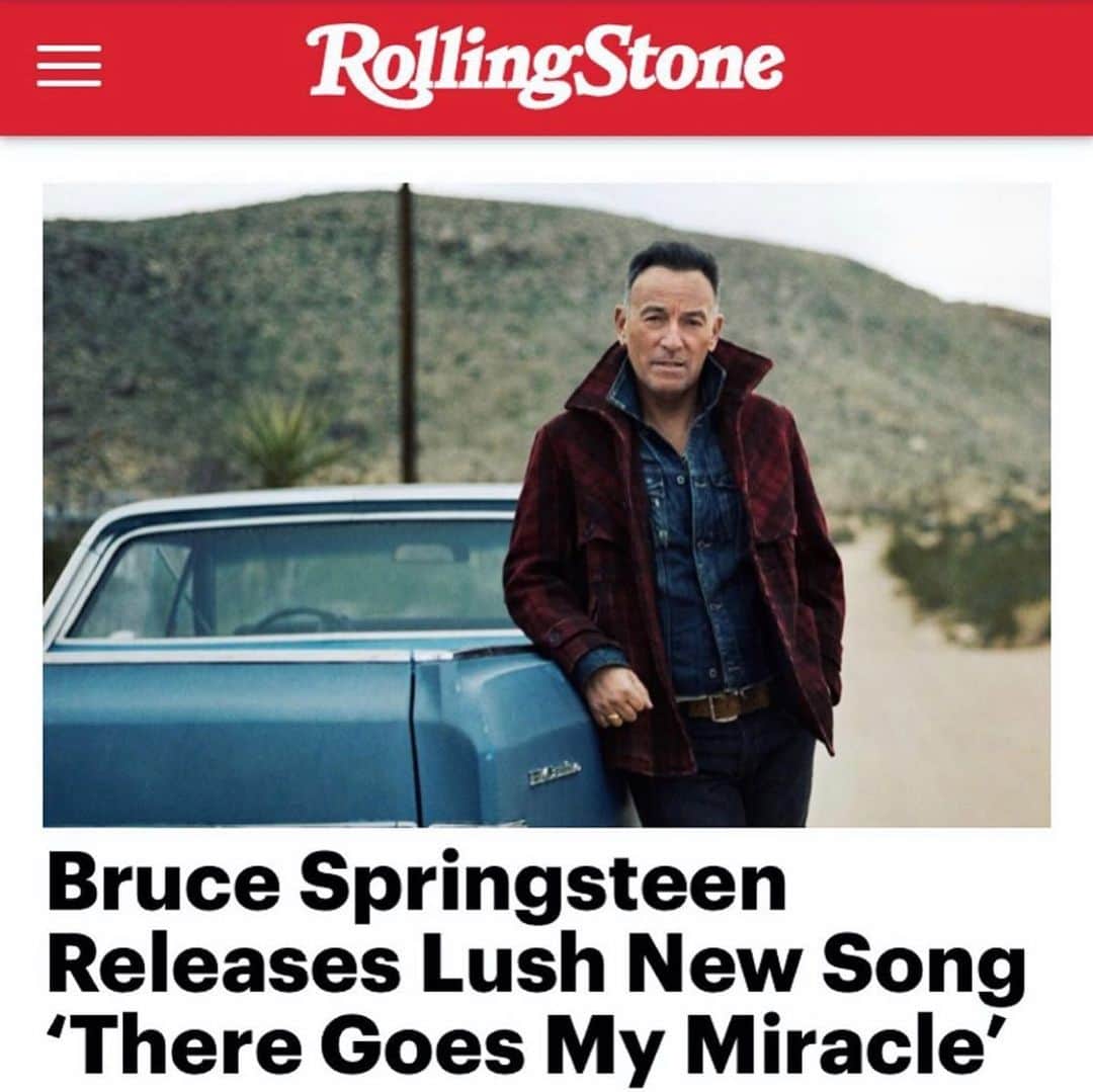 のインスタグラム：「So honored to have sang on the new Bruce Springsteen single out today - “There Goes My Miracle” is absolutely beautiful. Thank you for having me @springsteen ❤️🙏🏻」