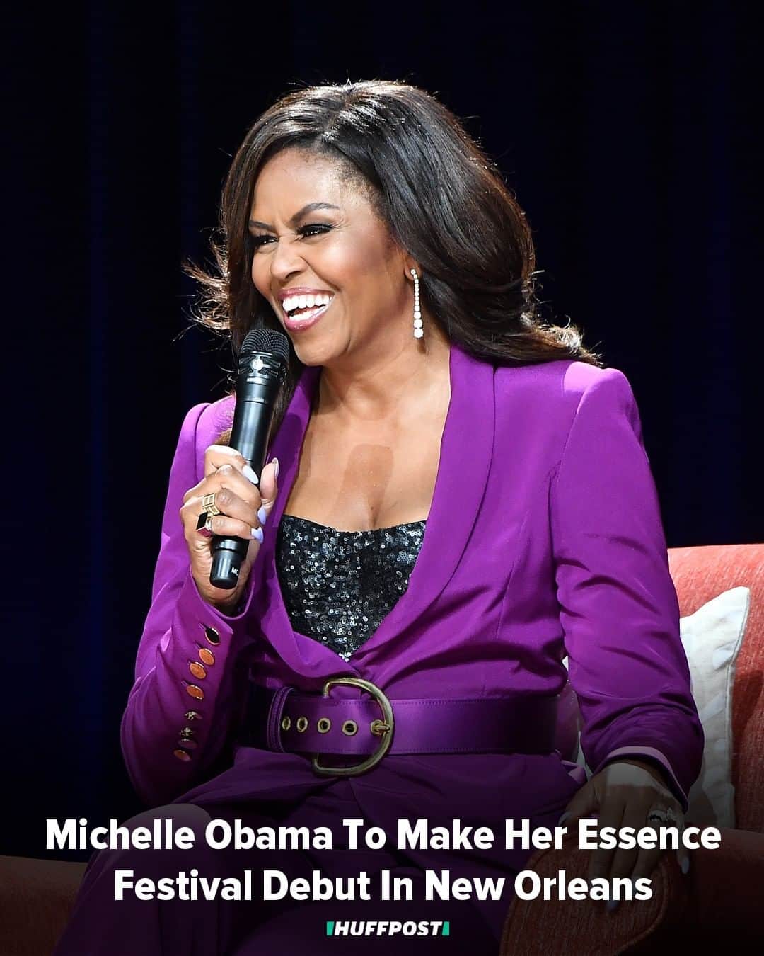Huffington Postさんのインスタグラム写真 - (Huffington PostInstagram)「OMG! 🎉 Michelle Obama is slated to join the Essence Festival lineup for the first time ever, Essence magazine announced yesterday. The former first lady is scheduled to participate in a keynote conversation on Saturday, July 6, at the Mercedez-Benz Superdome in New Orleans. The festival will celebrate its 25th anniversary this year. // 📷: Getty Images」5月18日 0時01分 - huffpost