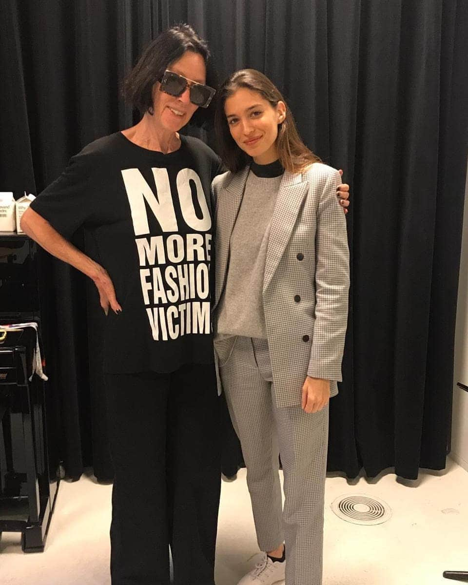 キャサリンハムネットさんのインスタグラム写真 - (キャサリンハムネットInstagram)「Katharine yesterday speaking with @timblanks at @copenhagenfashionsummit - with @marinatestino and Fabio Di Liberto of @iskodenim . . #ethicalfashion #sustainable #copenhagenfashionsummit #katharinespeaks #katharineindemand #katharinehamnettlondon」5月18日 0時29分 - katharinehamnett