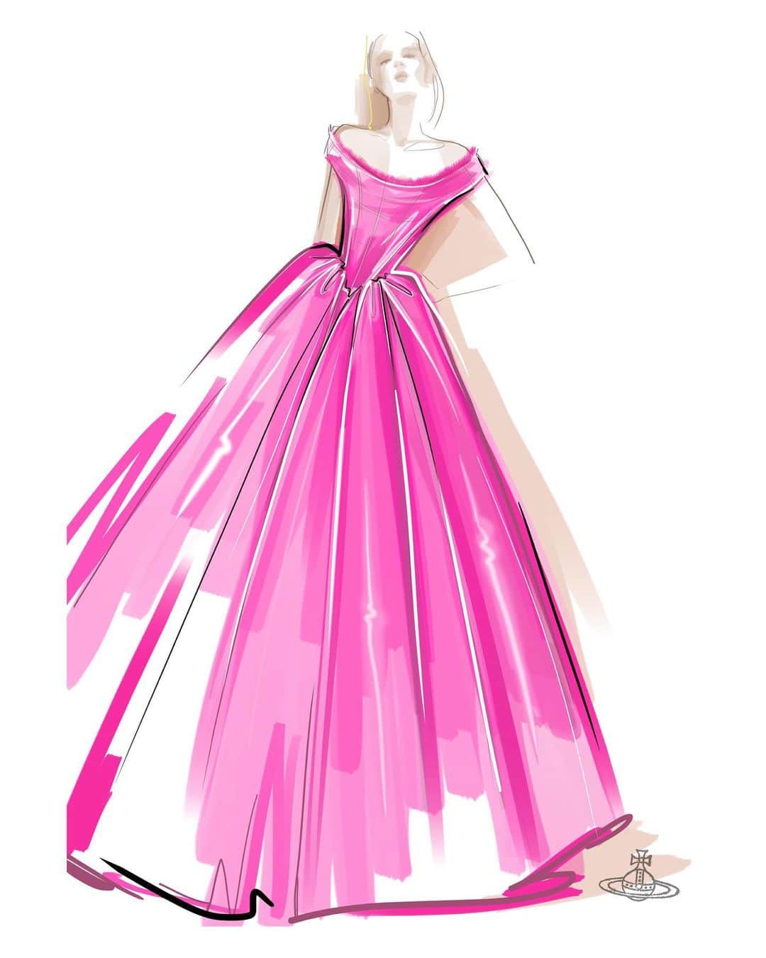 ヴィヴィアンウエストウッドさんのインスタグラム写真 - (ヴィヴィアンウエストウッドInstagram)「@ellefanning wore a corseted gown in neon pink silk with frayed edge detailing, a dress especially made for her, from the Vivienne Westwood Couture collection, to the ‘Love Night’ Chopard Gala in Cannes #CannesFilmFestival」5月18日 6時00分 - viviennewestwood