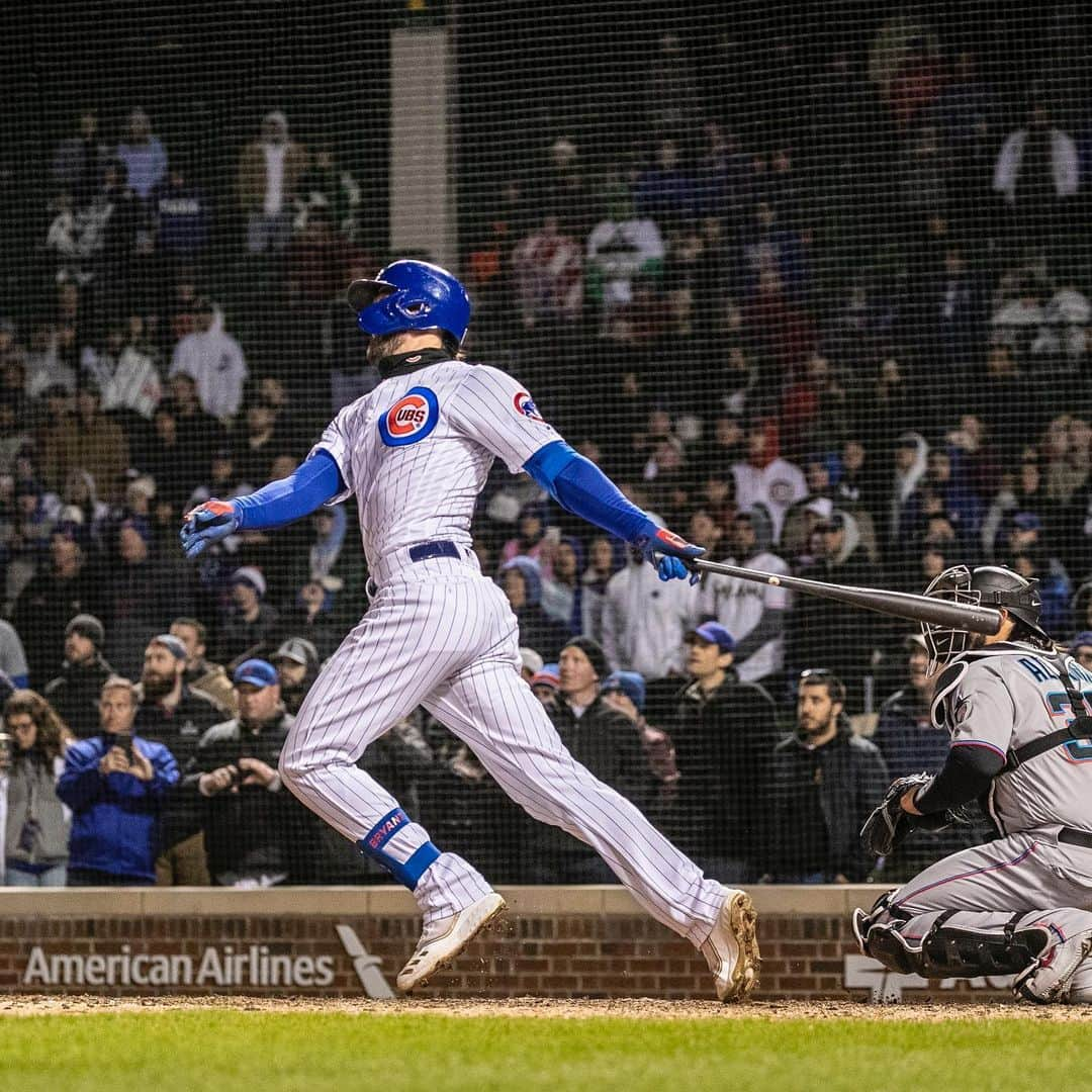 シカゴ・カブスさんのインスタグラム写真 - (シカゴ・カブスInstagram)「Kris Bryant has reached base safely in 25 straight games, the longest active streak in @mlb and the longest of his career! #EverybodyIn」5月18日 0時46分 - cubs