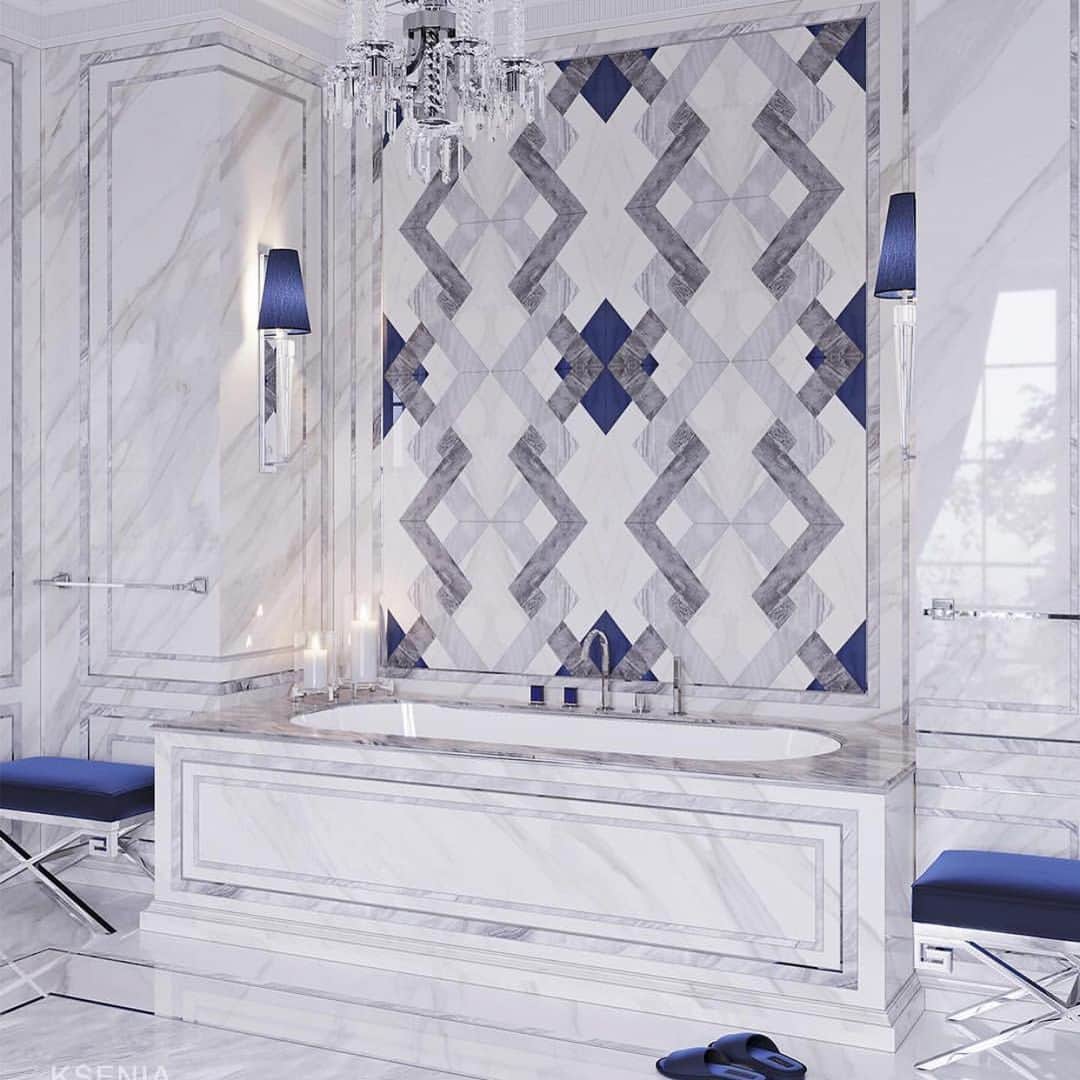 さんのインスタグラム写真 - (Instagram)「Swipe! All about the blue! Comment your favorite room below! Mine is the bathroom! @kseniamyasnikova」5月18日 1時06分 - inspire_me_home_decor