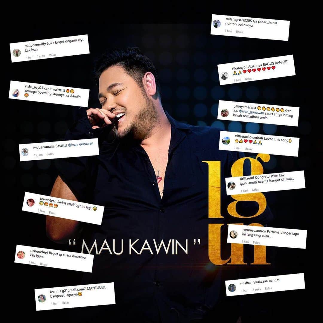 Ivan Gunawanさんのインスタグラム写真 - (Ivan GunawanInstagram)「. “Thank you everyone for your endless support for me. For those who likes, comments, and keep listening to my new single. I’m so grateful and happy for these. Don’t forget to download my new single yaaaaa... i love you all ❤ . #ivangunawan #maukawin #igunmaukawin #singlehits #newsingle」5月18日 1時49分 - ivan_gunawan