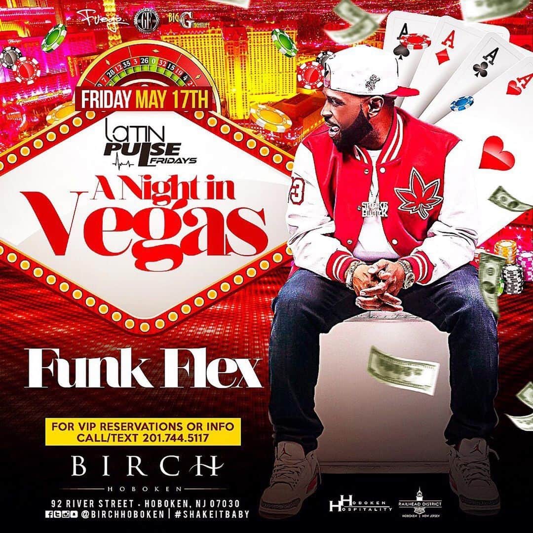 ファンクマスター・フレックスのインスタグラム：「TONIGHT! Big G nightlife I’m so ready!!! @funkflex x @litdigitaldjs」