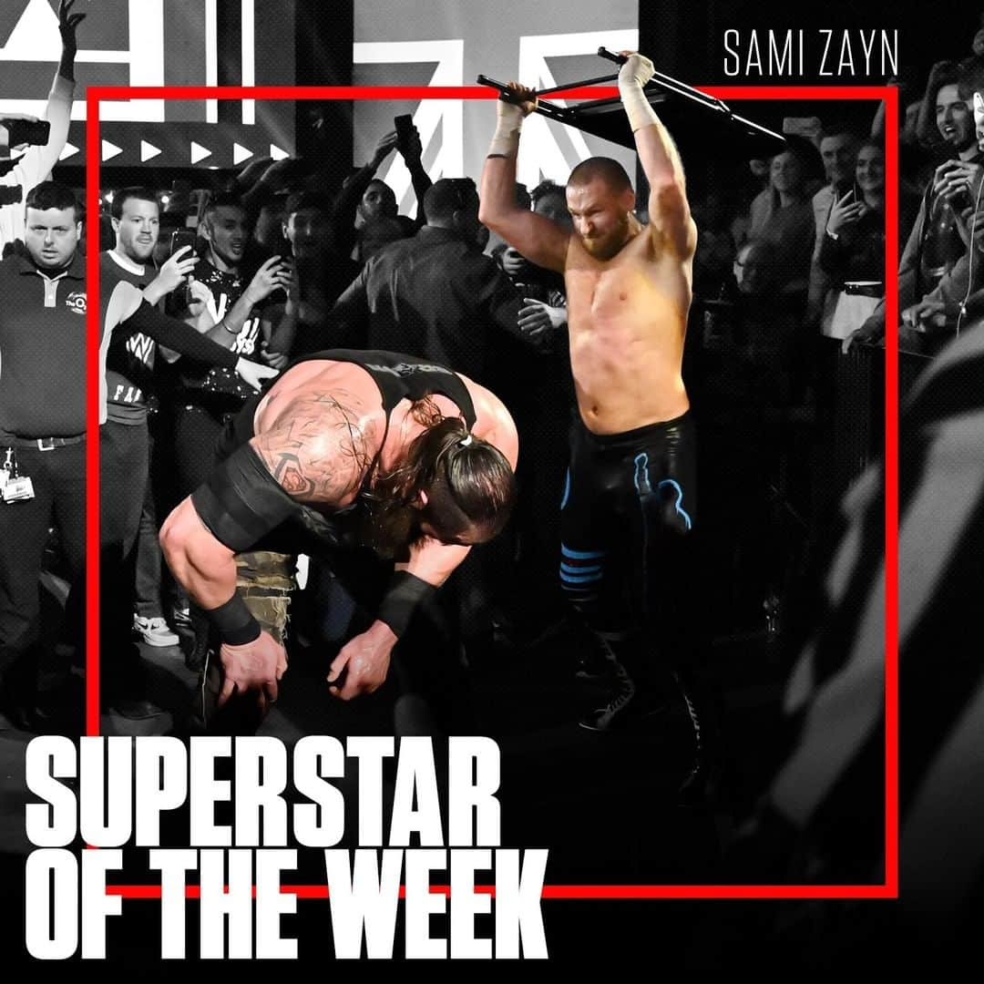 WWEさんのインスタグラム写真 - (WWEInstagram)「Beating #BraunStrowman and winning his way into the Men's #MITB #LadderMatch, @samizayn is definitely YOUR #SuperstarOfTheWeek! Take that, Internet.」5月18日 4時00分 - wwe