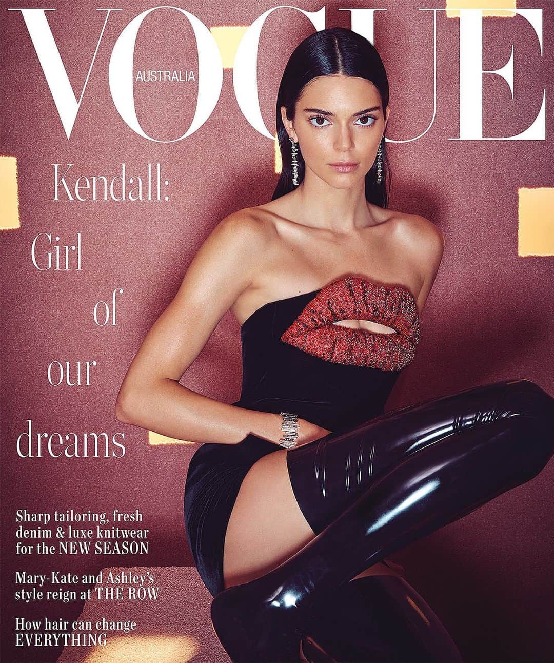 Just Jaredさんのインスタグラム写真 - (Just JaredInstagram)「@kendalljenner gets serious on the cover of @vogueaustralia #KendallJenner Photo: Charles Dennington/Vogue Australia」5月18日 14時31分 - justjared