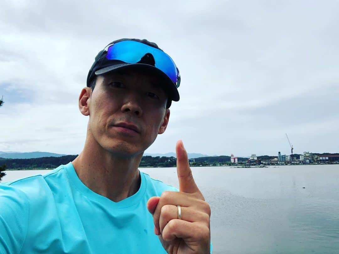 ジヌションさんのインスタグラム写真 - (ジヌションInstagram)「🏃‍♂️ 오늘 2번째 대회  열심히 달려보자!」5月18日 14時54分 - jinusean3000