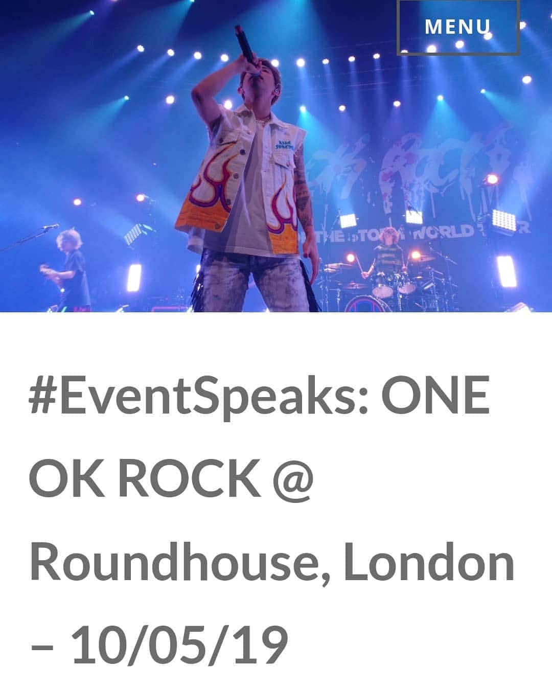 ONE OK ROCK WORLDさんのインスタグラム写真 - (ONE OK ROCK WORLDInstagram)「- ■5/10にロンドンで行なわれたライブのレポートが @muzikspeaks より公開中。 以下レポより、筆者の感想部分の一部を抜粋。 →https://muzikspeaks.com/2019/05/12/oor-london/ - (筆者/Matt Wright) (和訳/ @oneokrockworld ) - Takaのライブボーカルにはとりわけ感動した。ライブ中にボーカルのちょっとした欠点を耳にすることもよくあるだろうが、彼のパワーとパフォーマンスに注ぐ努力はとにかく完璧だった。たとえライブ中彼が耳のイヤホンをずっと気にしていてもだ。 特別なやり方で観客を沸かせるTaka、楽しみまくるギターToru、パワフルなベースパフォーマンスのRyota、バンドにビートを届けながら天を仰ぐTomoya、この4人組はとにかくライブ進行の仕方を分かっている。これぞ見るべきライブである。練習やセッティングに長い時間をかけたであろうことは明らかだ。曲の合間のMCは多くないが、とにかく音楽で観客に素晴らしい時間を届ける。 彼らのライブを見たのは初めてだったが素晴らしい時間だった。イギリスから日本へ凄いアーティストが行ってライブすることはそう多くは無いが、変化-チェンジを求めてイギリスへやってくる日本のバンドに会えるのは凄い事だ！是非ともこのバンドのライブを見逃さないように、次に彼らがイギリスでライブをやる時は―期待していい、約束するよ！ - #oneokrockofficial #10969taka #toru_10969 #tomo_10969 #ryota_0809 #fueledbyramen #eyeofthestorm#eyeofthestormeuropeantour2019」5月18日 6時18分 - oneokrockworld