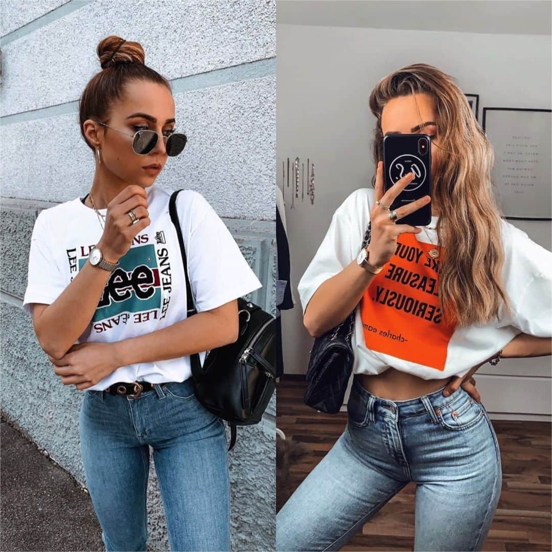 Angel™さんのインスタグラム写真 - (Angel™Instagram)「Left or Right??? credit @anunanna 🎁 Where to Buy the Tops? 👉🏻 link in my bio or dress-as.com 👈🏻 (Brands are tagged) . #americanstyle #ootd #style #fashion #shopping 💕 #tops」5月18日 6時55分 - americanstyle