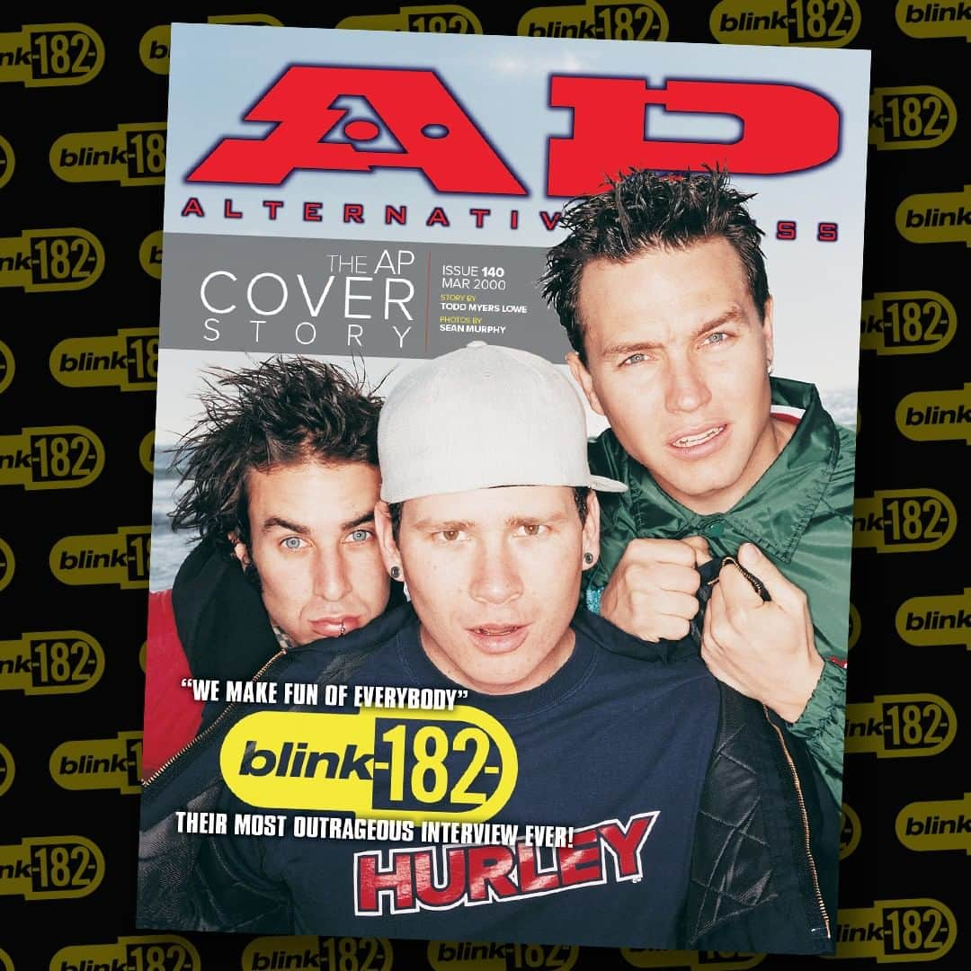 Alternative Pressさんのインスタグラム写真 - (Alternative PressInstagram)「For the first time in 19 years, we're bringing back the original, very first blink-182 cover story that appeared on the pages of Alternative Press Issue 140 🤘⠀ Following the release of their massively successful album, 'Enema of the State' (June 1, 1999), the rambunctious trio bare it all...well almost, and tell us the dirty details of not being afraid to make fun of anybody or anything - that's just who they are. Fast forward to 2019 and blink-182 can't even blame it on their youth, it's just in their DNA to have dirty minds and mouthes. Dive into the full March 2000, Issue 140 cover story exclusively with AltPress.⠀ .⠀ LINK IN BIO⠀ .⠀ .⠀ .⠀ #altpress #ap #alternativepress #iamap #blink182 #markhoppus #travisbarker #tomdelonge #march2000 #enemaofthestate #firstapcover #coverstory」5月18日 7時01分 - altpress